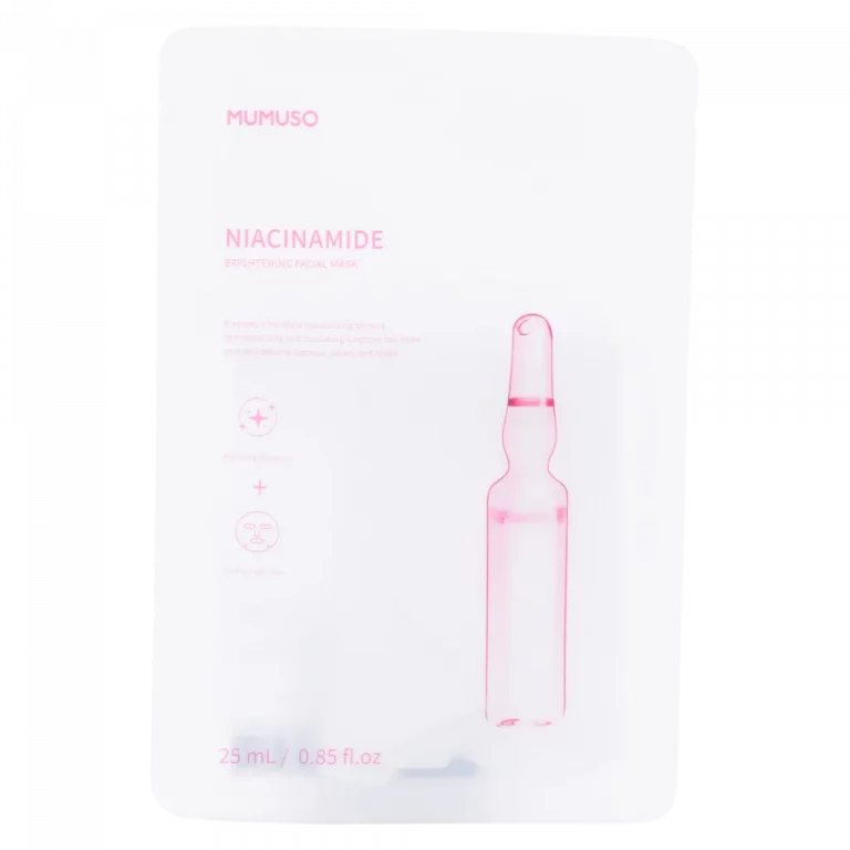 MUMUSO Gesichtsmaske mit Niacinamid, 25 ml (Weiß) – pflegende Aufhellende Gesichtsmaske für strahlende Haut.