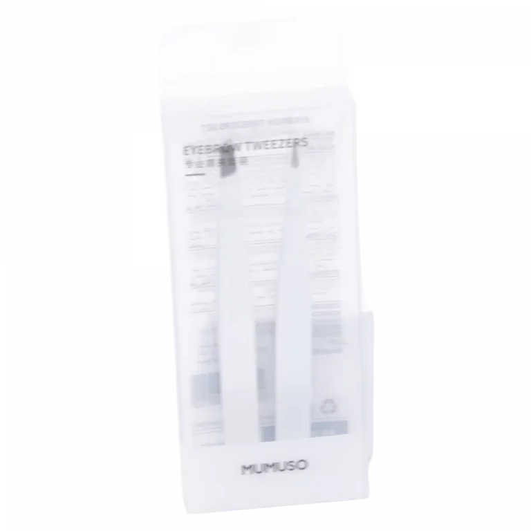 MUMUSO Augenbrauenpinzetten-Set silberfarben – präzises Pinzetten Set für die professionelle Augenbrauenpflege.