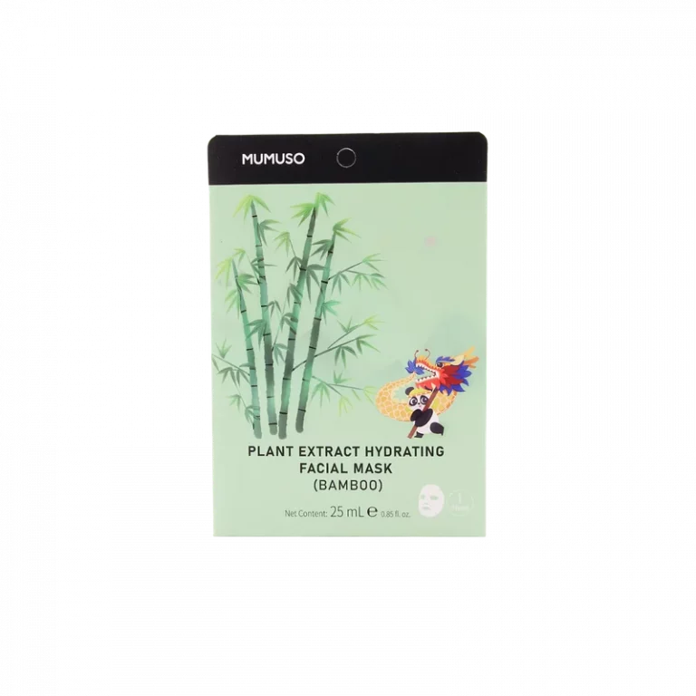 MUMUSO Gesichtsmaske mit Bambusextrakt, 25 ml (Grün) – feuchtigkeitsspendende Pflegemaske für sensible Haut.