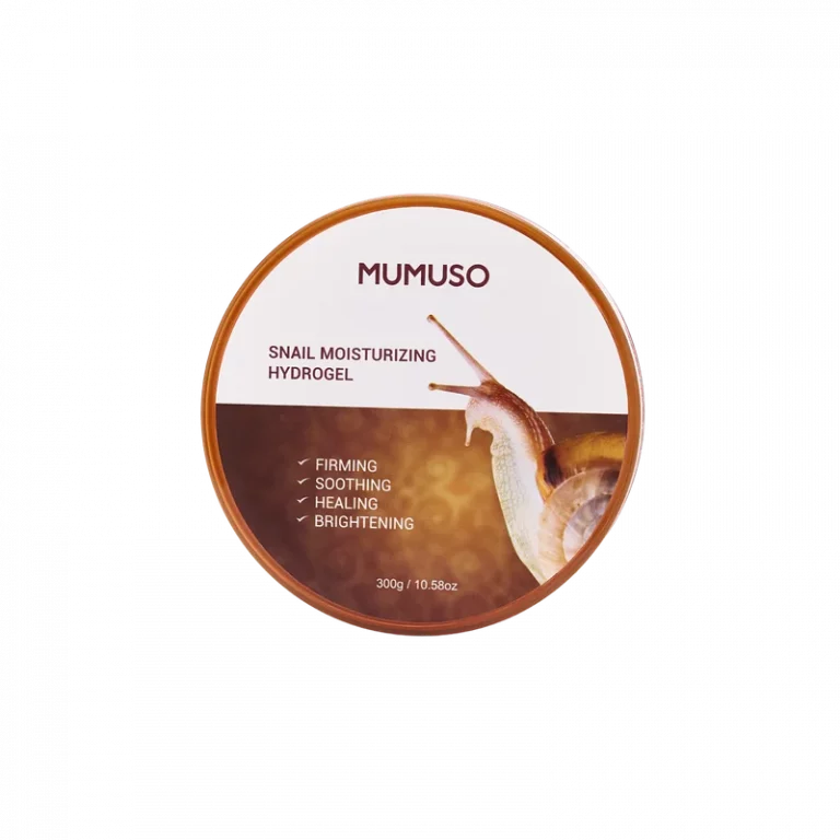 MUMUSO Gesichtsgel mit Schneckensekret-Filtrat, 300 g – feuchtigkeitsspendende Gesichtspflege für sensible Haut im Tiegel.